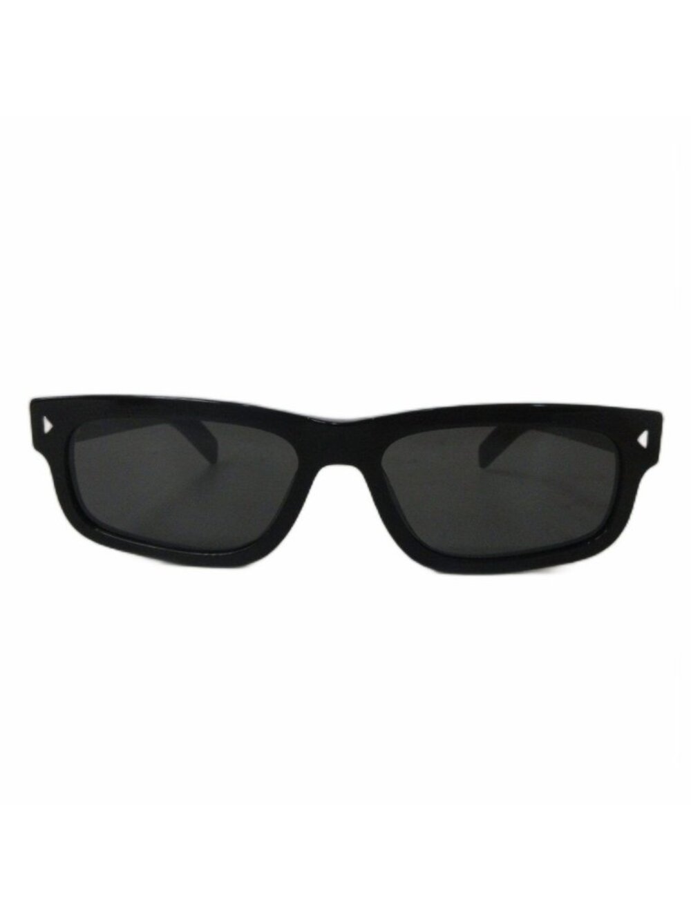 Prada Sunglasses Eyewear Icon Metal Plaque Square Logo Color Lens Black